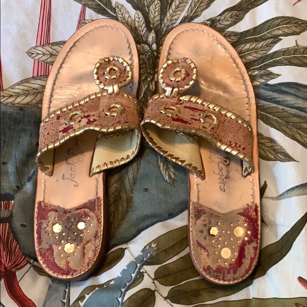 Jack Rogers Napa Valley Cork & Gold 8